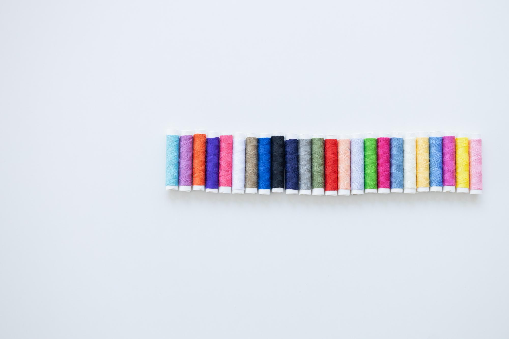 Composizione di campioni e palette colori